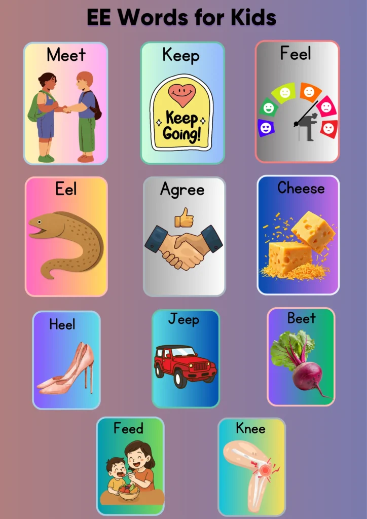 EE Words for Kids (With Printable Worksheets) ee words for kids
