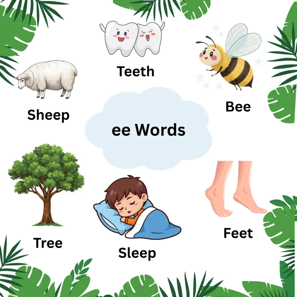 EE Words for Kids (With Printable Worksheets) ee words (1)
