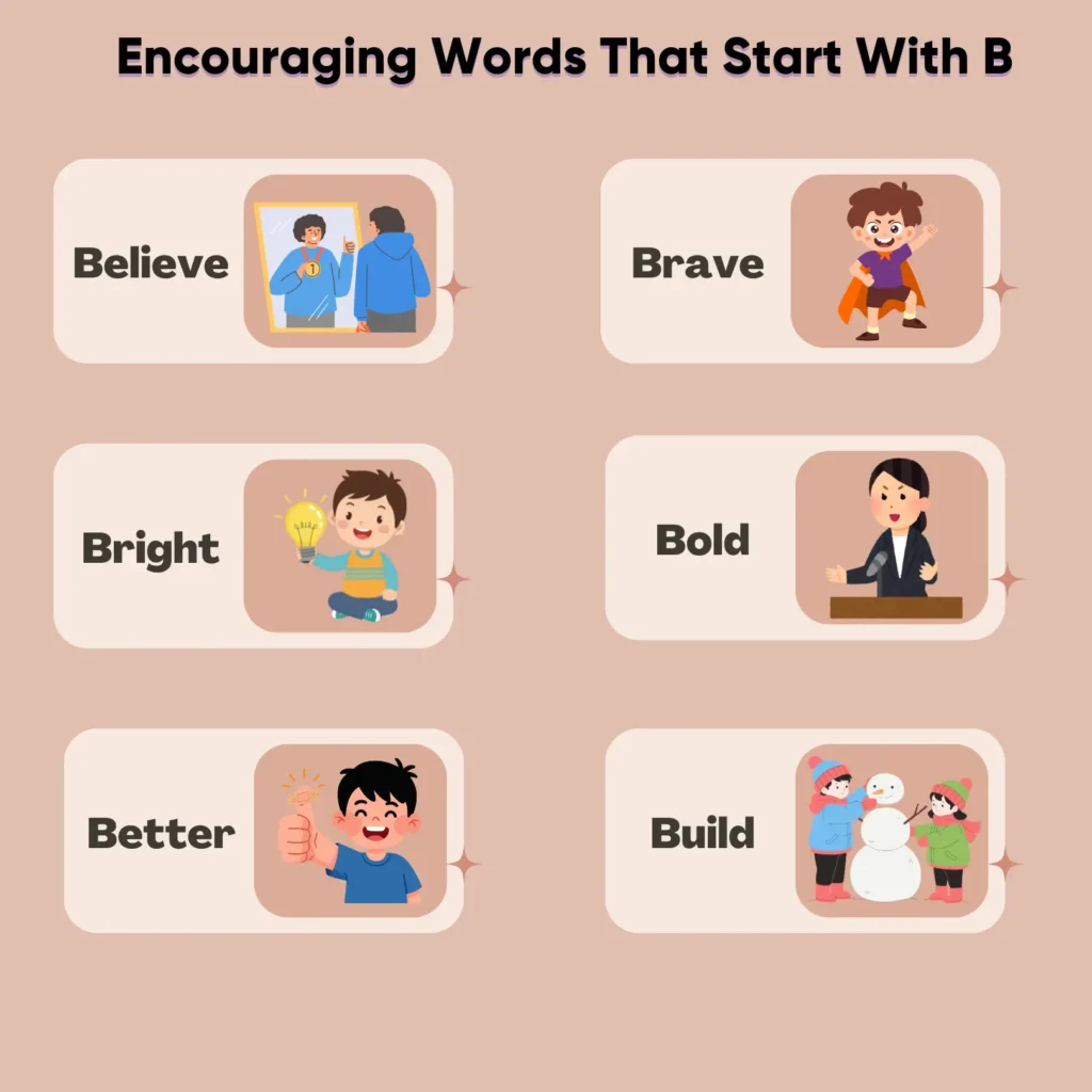 The Words that Start with Sound “B” for Kids encouraging words that start with b (1)