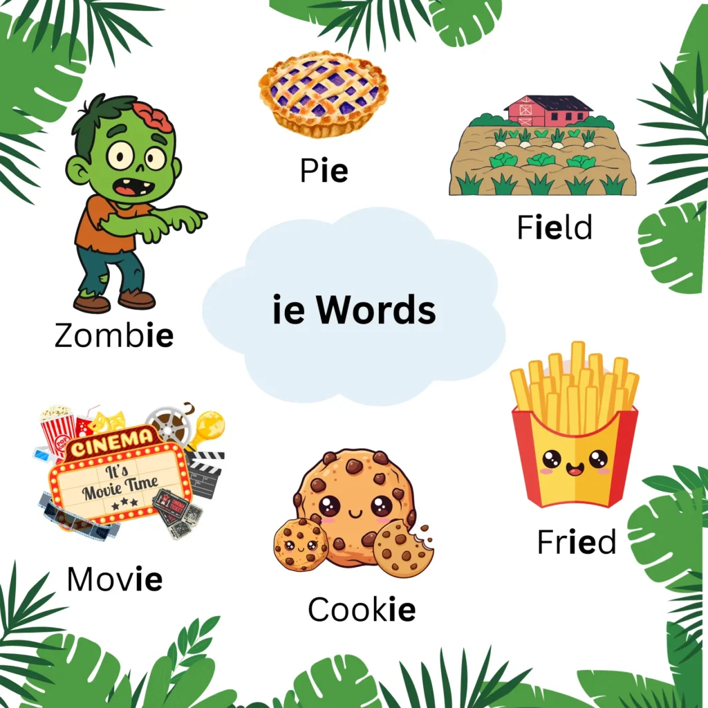 ie Words List : For Kids to Improve Vocabulary ie words