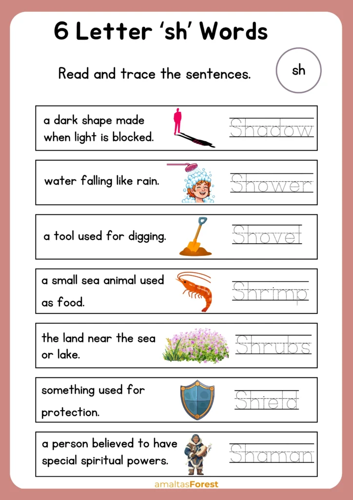 6 letter words that start with ‘sh’
