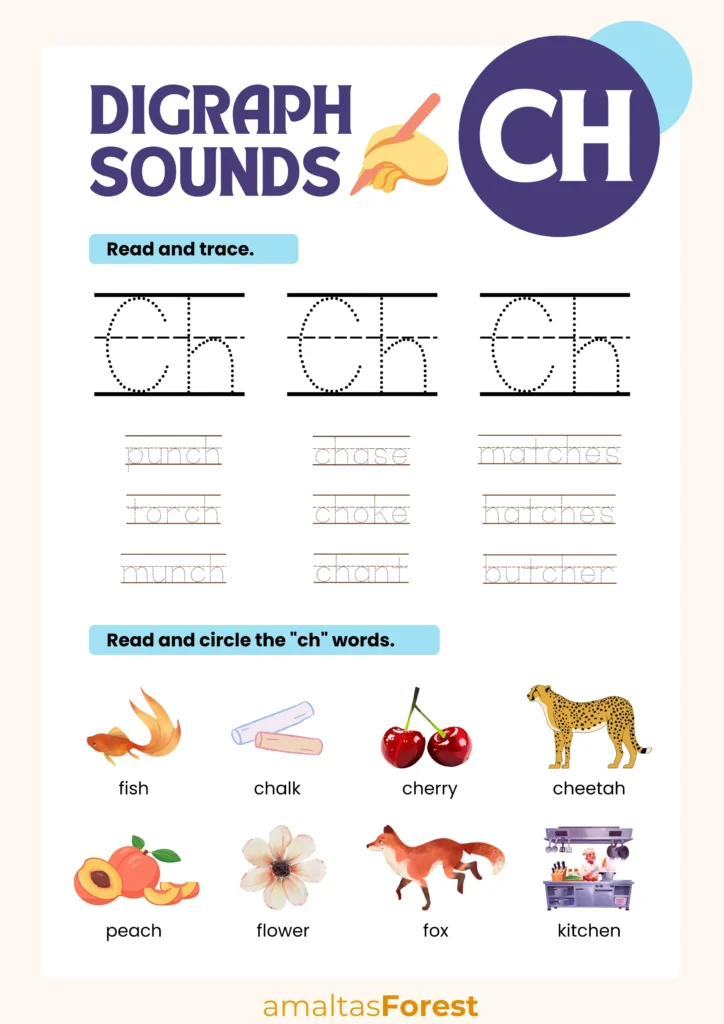 ch sound worksheets