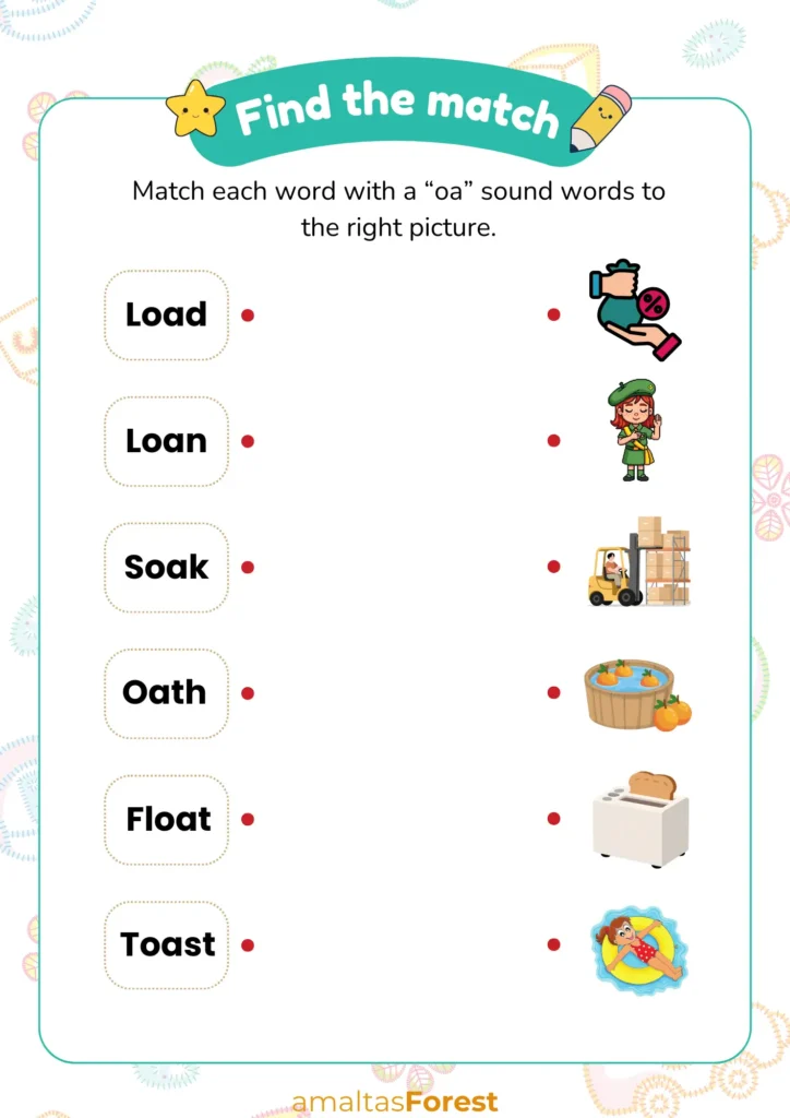 5 letter words with oa matching