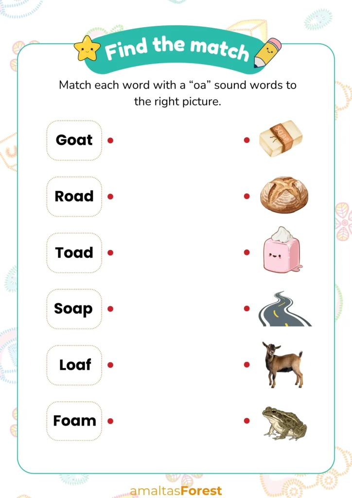 4 letter words with oa matching