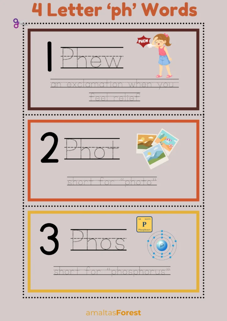 4 letter words starting with ph