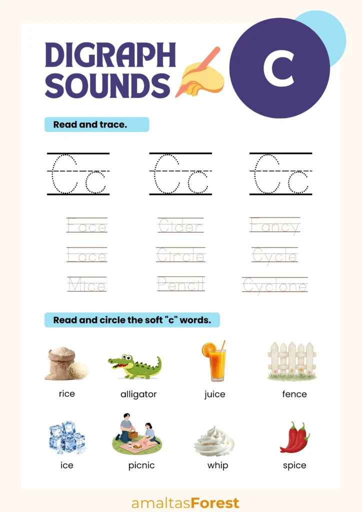 c sounds like s worksheets