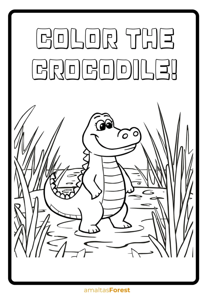 carnivorous reptiles crocodile drawing