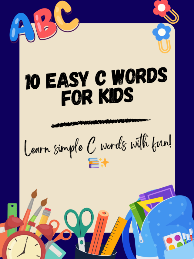 10 easy c words for kids