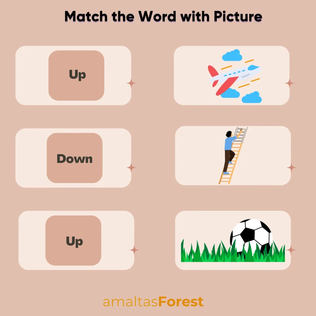 up and down concept worksheets